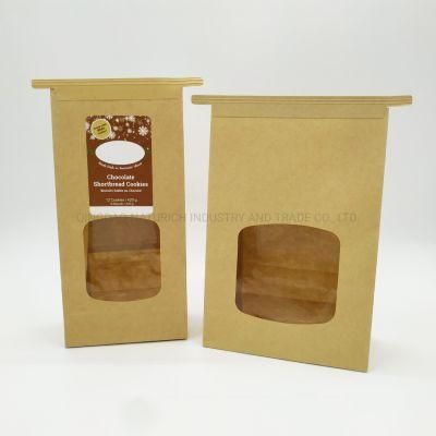 Kraft Cookie Bag with Window and Tin Tie