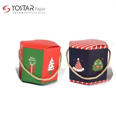 Custom Disposable Food Container Packaging Paper Box with Handle