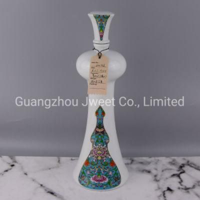 Custom Liquor Vodka Bottle Tower Shape Ceramic Vodka Bottle