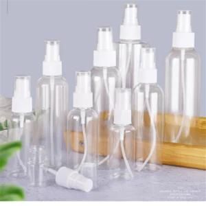 Factory 5ml 10ml 20ml 30ml 40ml 50ml 60ml 80ml 100ml 120ml 150ml 200ml 250ml Clear Misty Spray Plastic Bottle