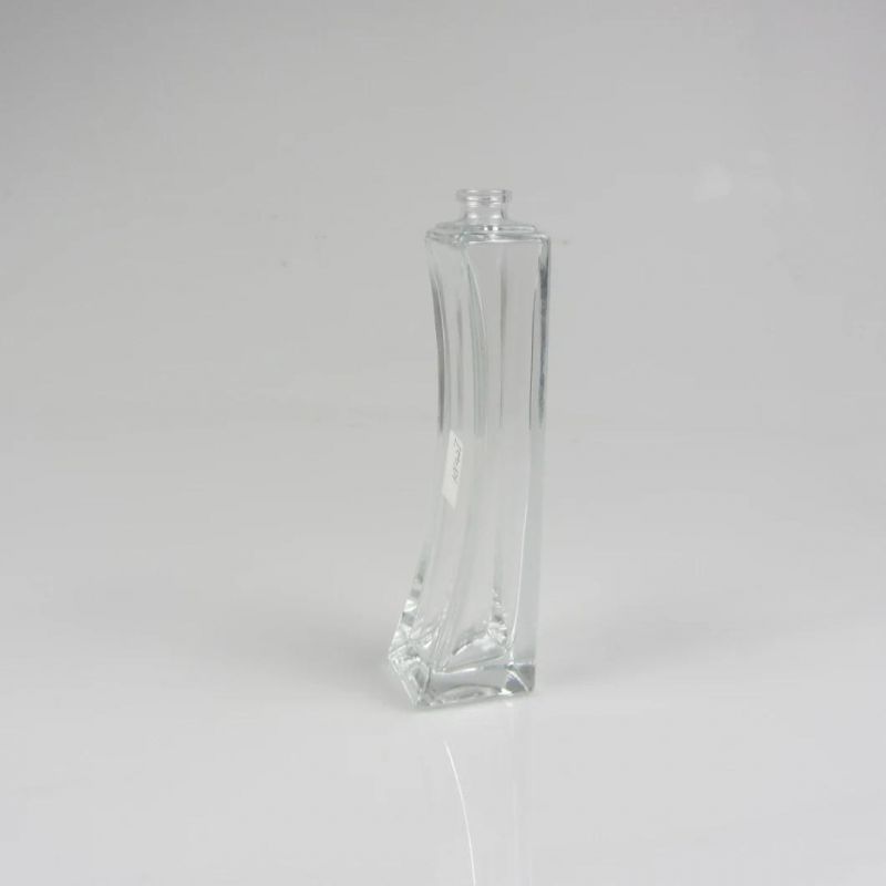 Clear Glass Perfume Spray Bottle 50ml with Green Cap