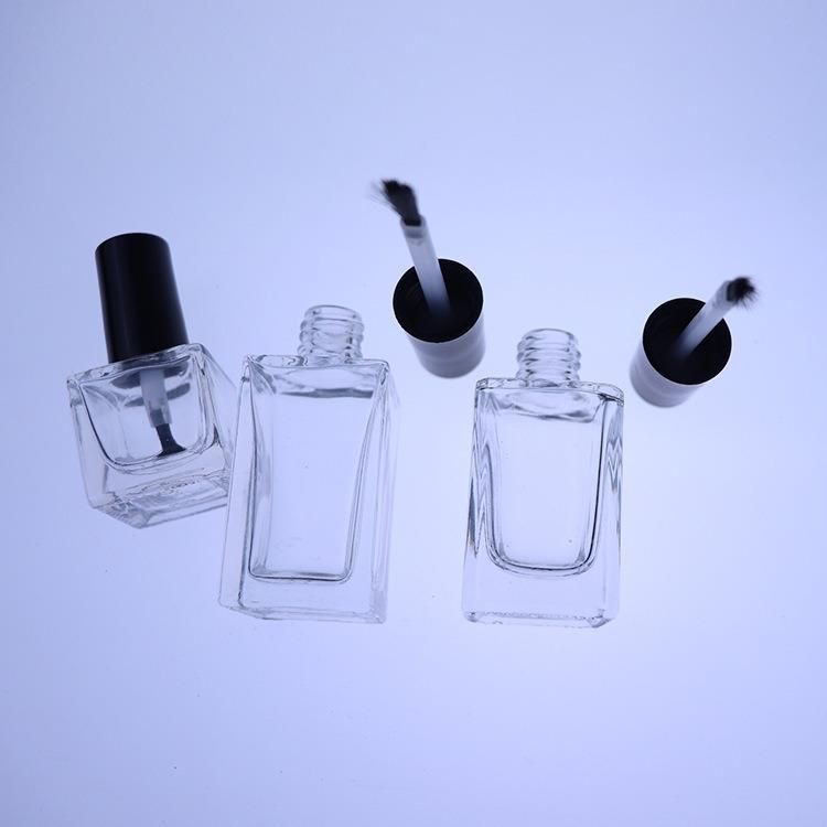 5ml/10ml/15ml Transparent Glass Nail Polish Bottle Empty with Lid Brush Cosmetic Containers Nail Glass Bottles with Brush