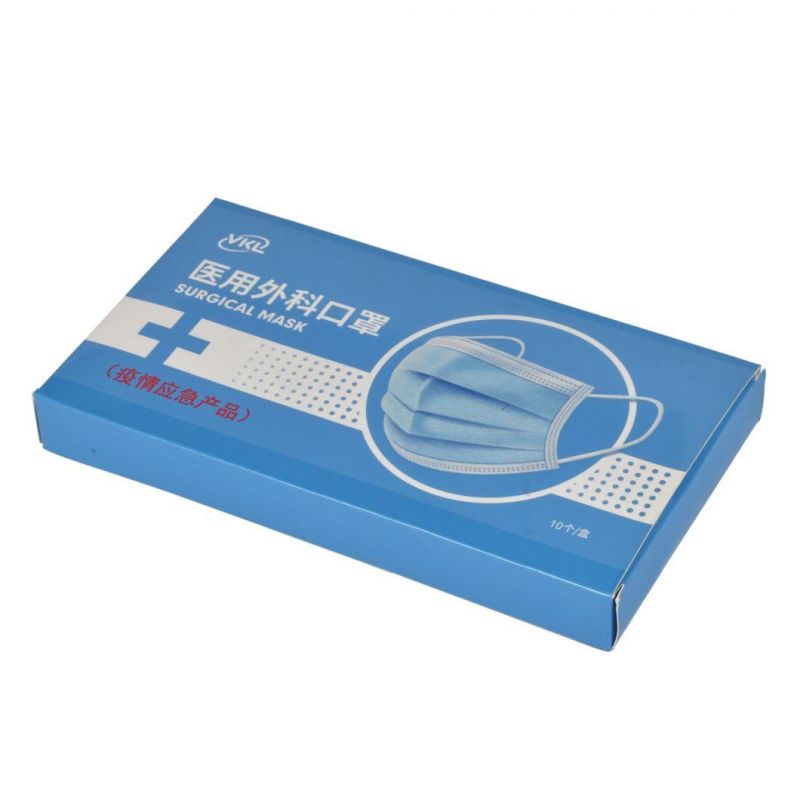 Mask Medical Simple Print A Grade Corboard Foldable Box Packaging