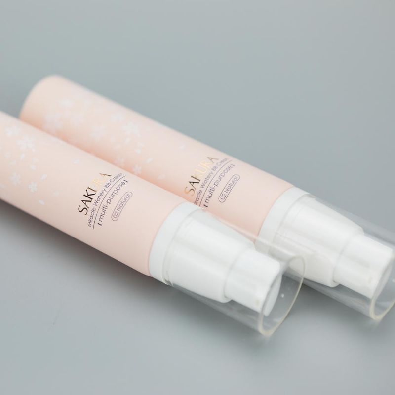 Matte Bb Cream Packaging Cosmetic Soft Tube with Airless Pump