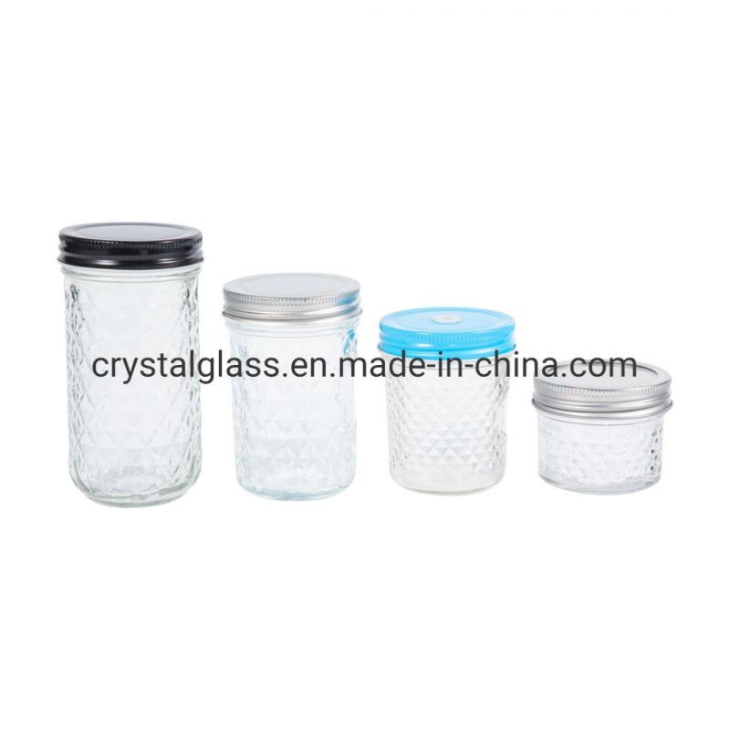 Small Size Food Glass Jar Jam Jar 4oz Wide Mouth Mason Jar