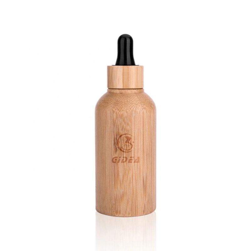 15ml 30ml 50ml Bamboo Cosmetic Essential Oil Bottle Packaging with Dropper High Quality Bamboo Cosmetic Dropper Bottles