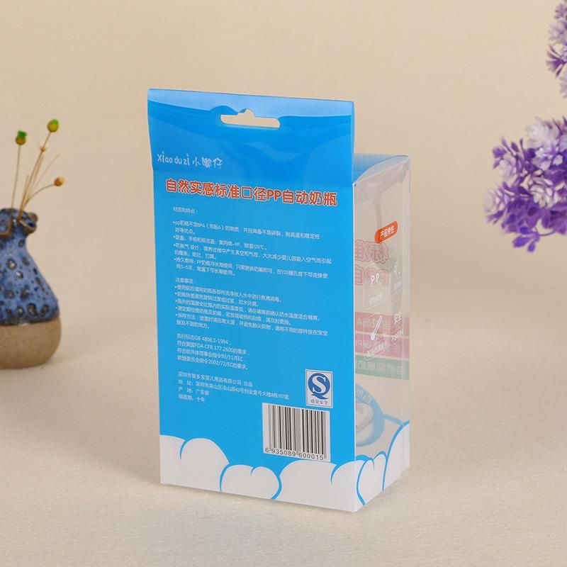 Custom Plastic Foldable PP/PVC/ PET Printing Gift baby bottle Packaging Boxes