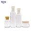 Glass Empty Cosmetic Packaging Set Transparent Packaging Skincare 120ml 100ml 40ml 50g Glass Cream Bottle for Lotion or Serum