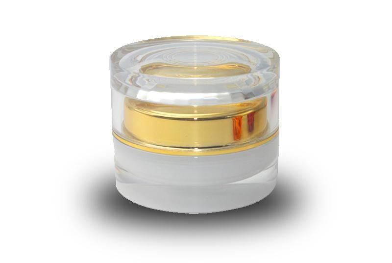 20g 30g 50g Empty White Acrylic Cream Jar with Clear Lid for Skin Care