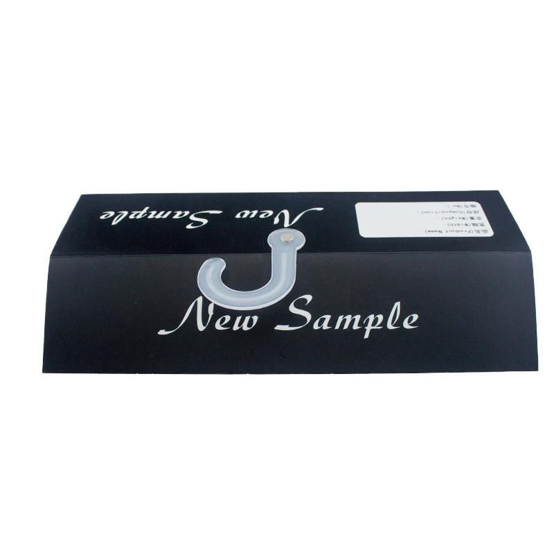 Customized Black Printed Fabric Material Hang Display Paper Card