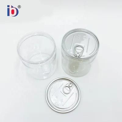 Kaixin Custom Size Accepted Canned Round Transparent Color Food Plastic Jar