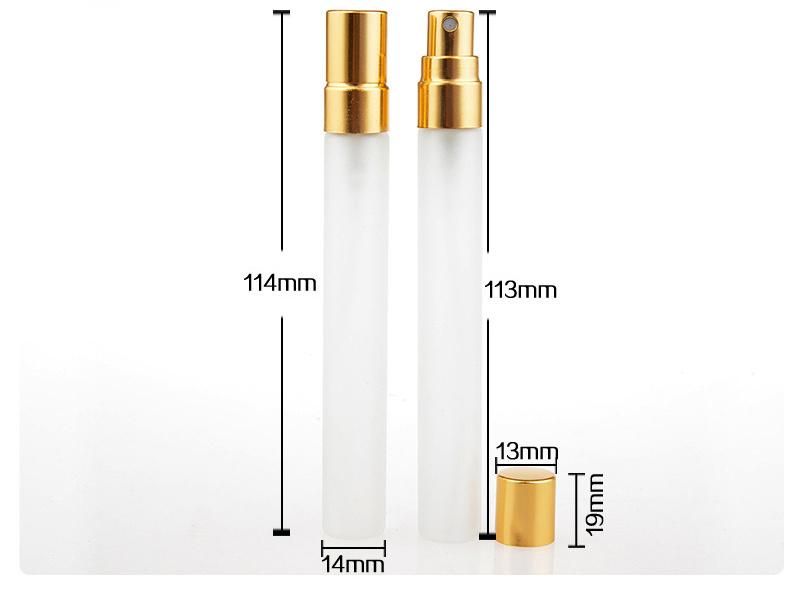 10ml Matte Glass Refillable Portable Perfume Bottles Frosted Spray Bottles