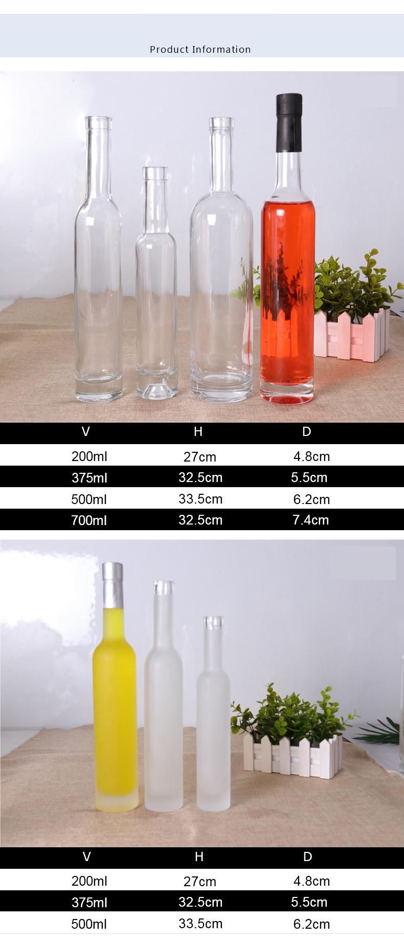 375ml Ice Wine Glass Bottle for Juice Wine and Red Wine