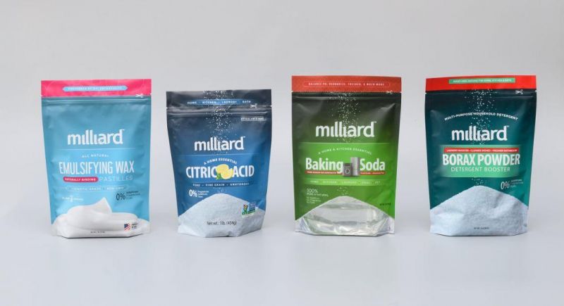 Flexible Packaging Logo Printed Salt Packaging Stand up Pouch 70g