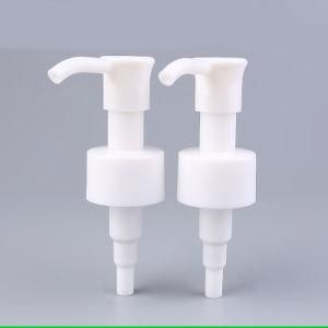 Factory Wholesale White Ribbed Cosmetic Treatment Pump (NP47)