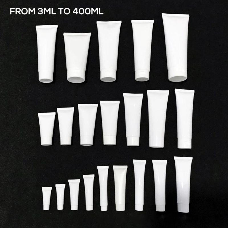 Wholesale Customized Matte White Plastic PE Sunscreen Cream Tube