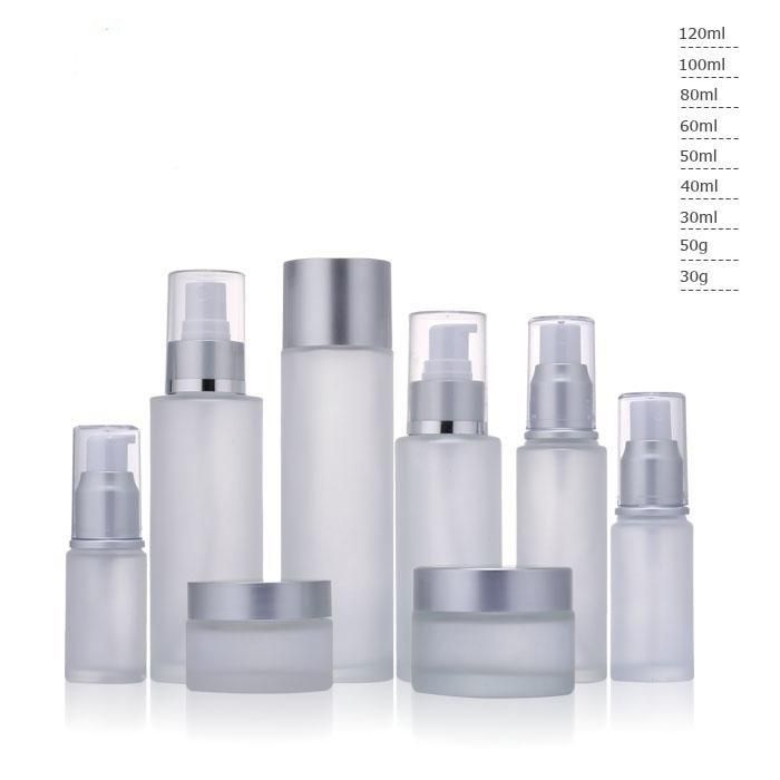 Ll25 Refillable Glass Makeup Jar Pot Empty Face Cream/Lotion/Cosmetic Container Holder Bottle Clear Have Stock