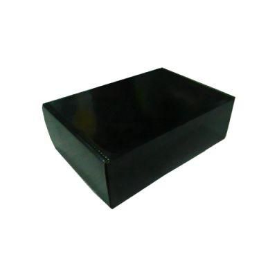 Black Glossy Varnished Corrugated Packaging and Shipping Shoe Box