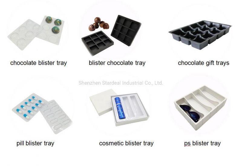 Free Sample Cup Holder Pet Transparent Blister Tray with Lid