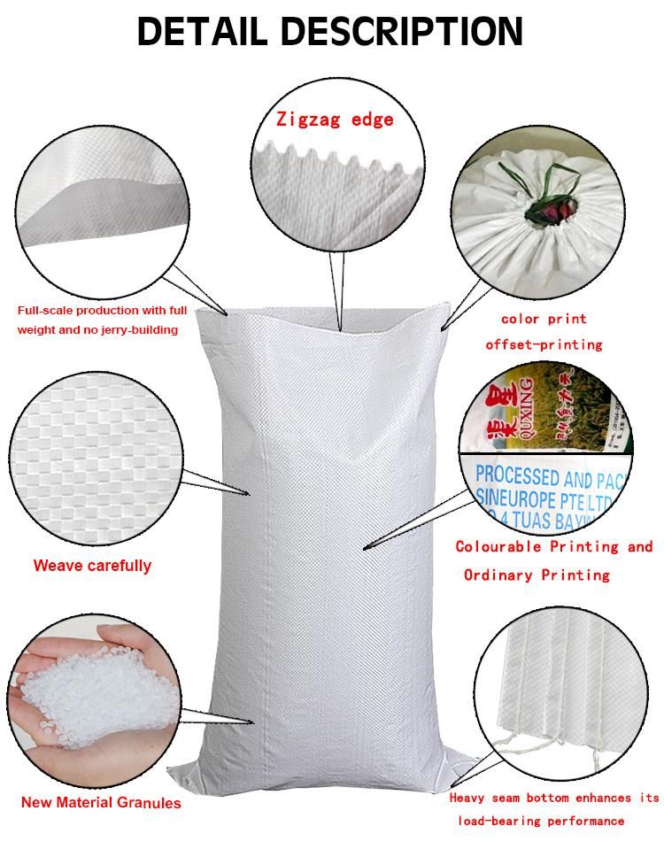 China Factory Making PP Laminated 20kg 25kg Used Woven Polypropylene Bags Woven Sacks