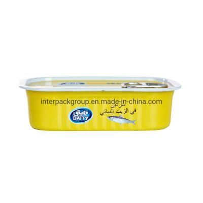 311#Empty Golden Sardine Fish 1/4 Club Can for Meat Canning