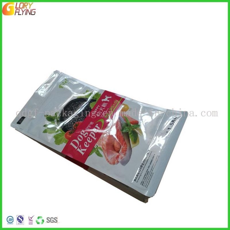 Flat-Bottom Dog Food Pouch/Pet Food Packaging Bag with Zipper