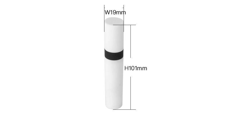 Hot Sale White 4ml Lip Gloss Tube White Lip Gloss Packaging Custom Packaging Black Top Lip Gloss Tubes with Wands