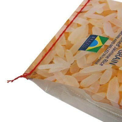 Wholesale Portable 25kg 50kg Bag Grain PP Woven Rice Bag