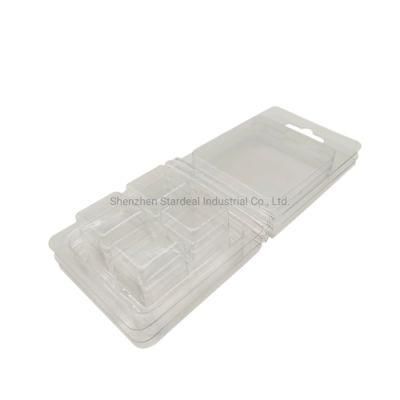 Clear 4 Cavity Candle Blister Molds Wax Melt Clamshell