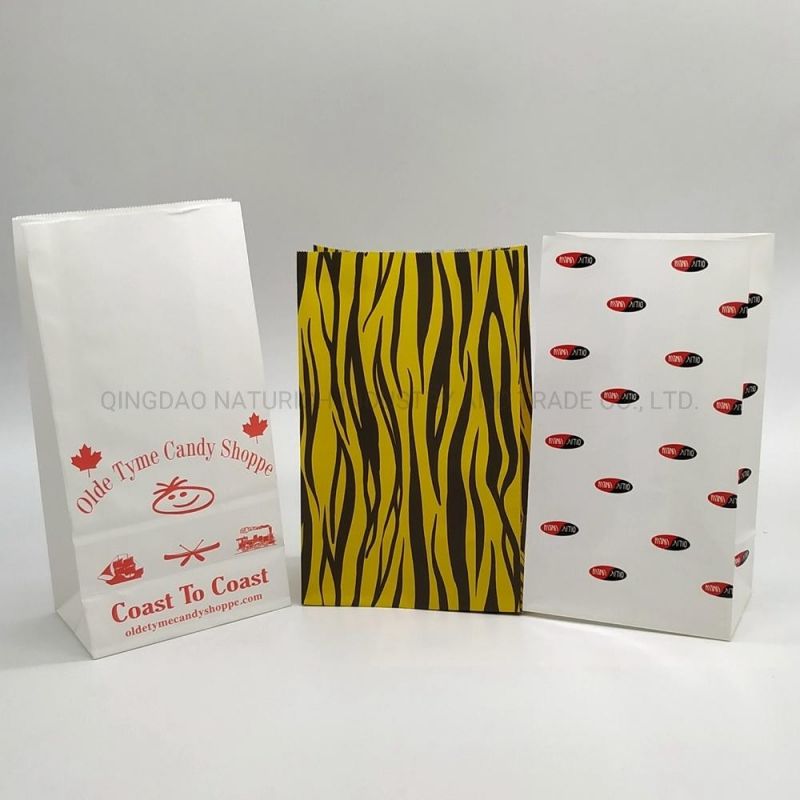 Food Packaging Bag Square Paper Bag for Fried Chicken Block/Compost Bag