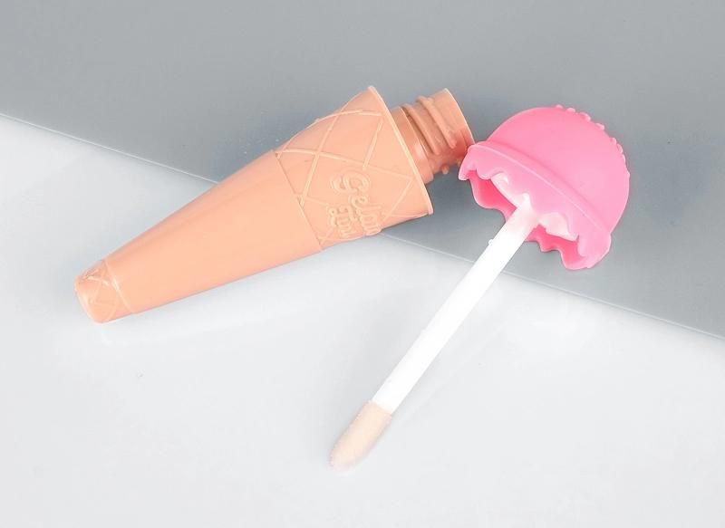 Cute Ice Cream Shape 8ml Cute Ice Cream Lip Gloss Tubes Lip Gloss Packaging for Cosmetic Packaging Makeup Packaging