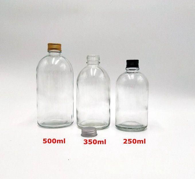 250ml 350ml 500ml Boston Cold Brew Coffee Milk Juice Beverage Glass Bottle