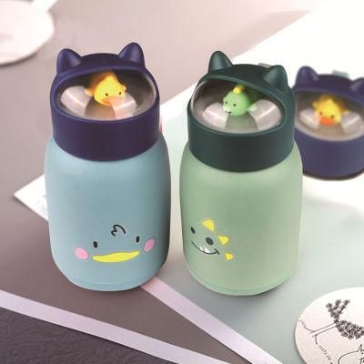 360ml Glass Water Bottle with Carton Printed for Kids Bottle