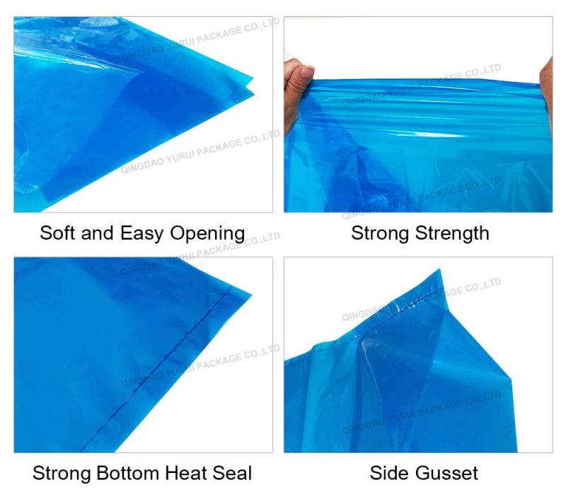 Waterproof HDPE Bin Flat Refuse Plastic Liner Trash Bag on Roll