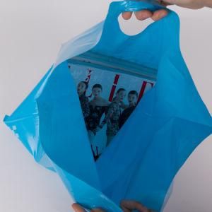 PE Plastic Packaging Bag with Handle, Custom Die Cut Gift Shopping Plastic Bag