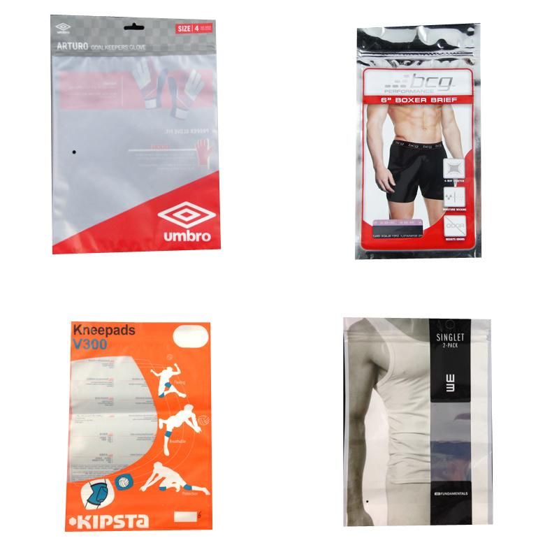 Stand up Zipper Pouch Packaging Bag for Sports Garment Goods