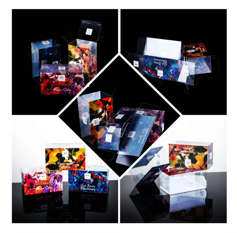 Hot Selling Plastic Packaging PVC Folding Printing Box for Fruit