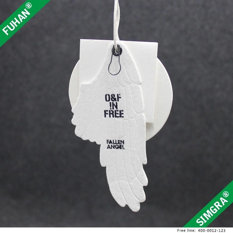 Garment Paper Hangtag Logo Die Cut Swing Tag