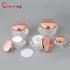 in Stock Hot Sale Diamond Shape 5g 10g 20g 30g Empty Cosmetic Packaging Luxury Cream Metalized Rose Gold Acrylic Plastic Cream Powder Jar