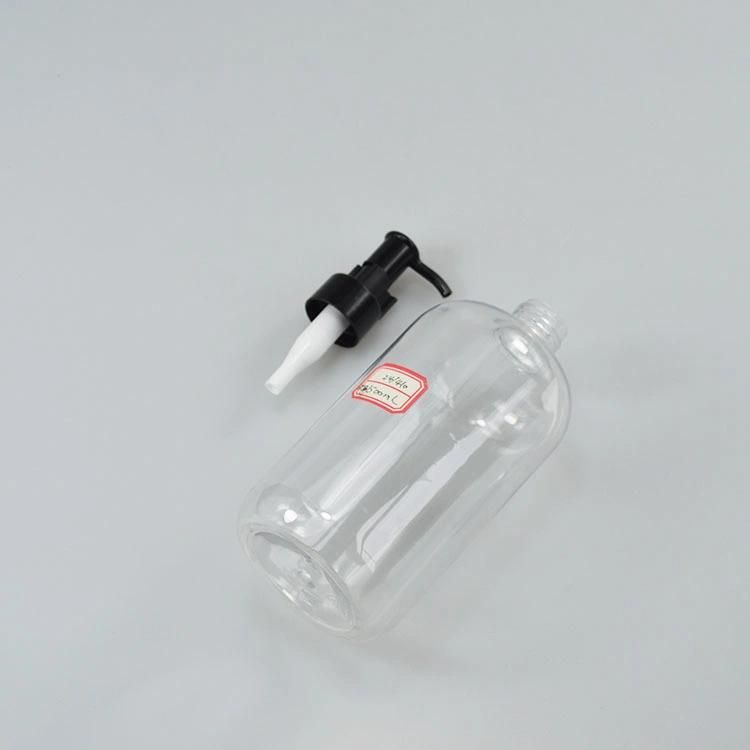 24-410 Pet Bottle 500 Ml Lotion Bottle with Pump Clear Plastic Bottle