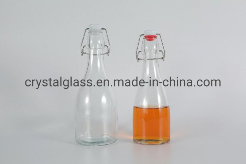 250ml 500ml 750ml Enzyme Glass Bottle with Stopper Swing Cap 33oz