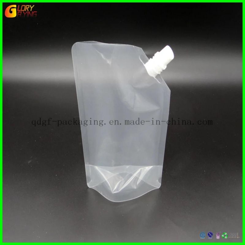 Plastic Suction Mouth Food - Grade Beverage, Mineral Water and Other Plastic Sealing Pocket