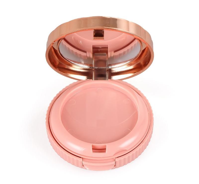 59mm Pan Heart Round Plastic Compact Case Pressed Powder Compact Container Box Wholesale Cosmetic Compact Mirror Case Containers