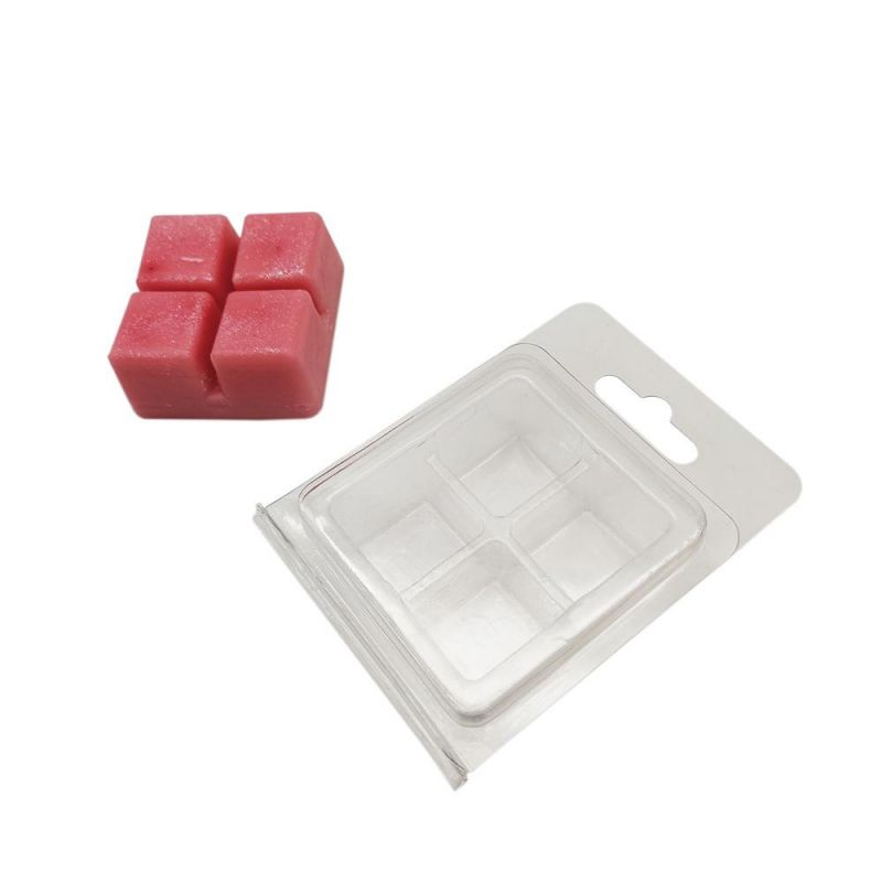 Eco Friendly Pet 4 Cavity Clamshell Wax Melt Packaging