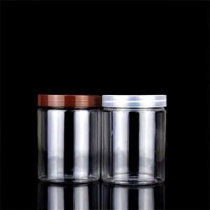 50ml 100ml 120ml 150ml 200ml 4oz Cosmetic Packaging Clear Pet Plastic Jar with Plastic Lid