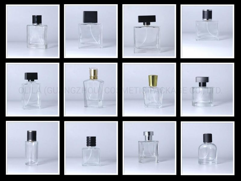 Factory Price Low MOQ Parfum Bottle 50ml Square Glass Perfume Bottles for Men