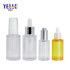 OEM 15ml 30ml Yellow Transparent Stripe Cosmetic Plastic Dropper Bottle