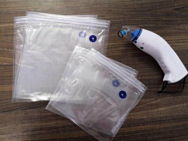 3.5mil Embossed Vacuum Zipper Lock Bags, Reclosable Vacuum Pouch, 20cm X 20cm Transparent Food Bag Great for Sous Vide Cooking, Zipper Bag, BPA Free