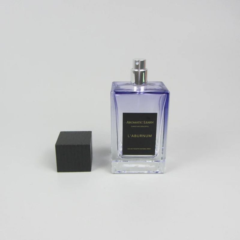 Custom Heavy Empty Square Perfume Glass Bottle