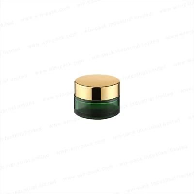 5g 10g 20g 30g 50g 100g Green Color Cream Jar Round Shape Bottle with Gold Color Cap